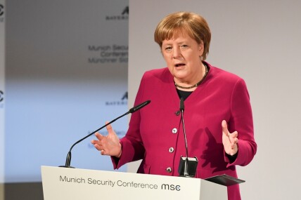 Merkel looks east as ties fray between Germany and U.S.