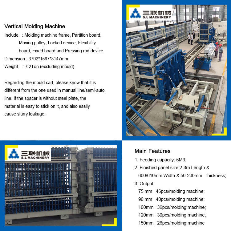 Molding machine for wall panel