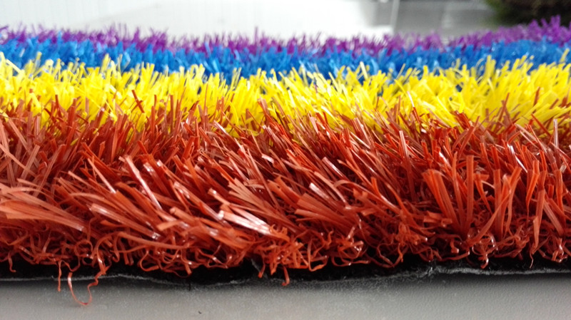 Multi Color PE+PP Football Field Fake Grass