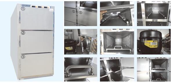 3 Drawers morgue refrigerator RD-3