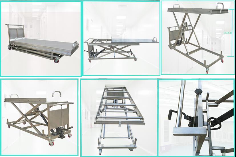 mortuary lifting cart