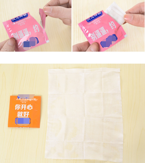 creative not condom wipes.