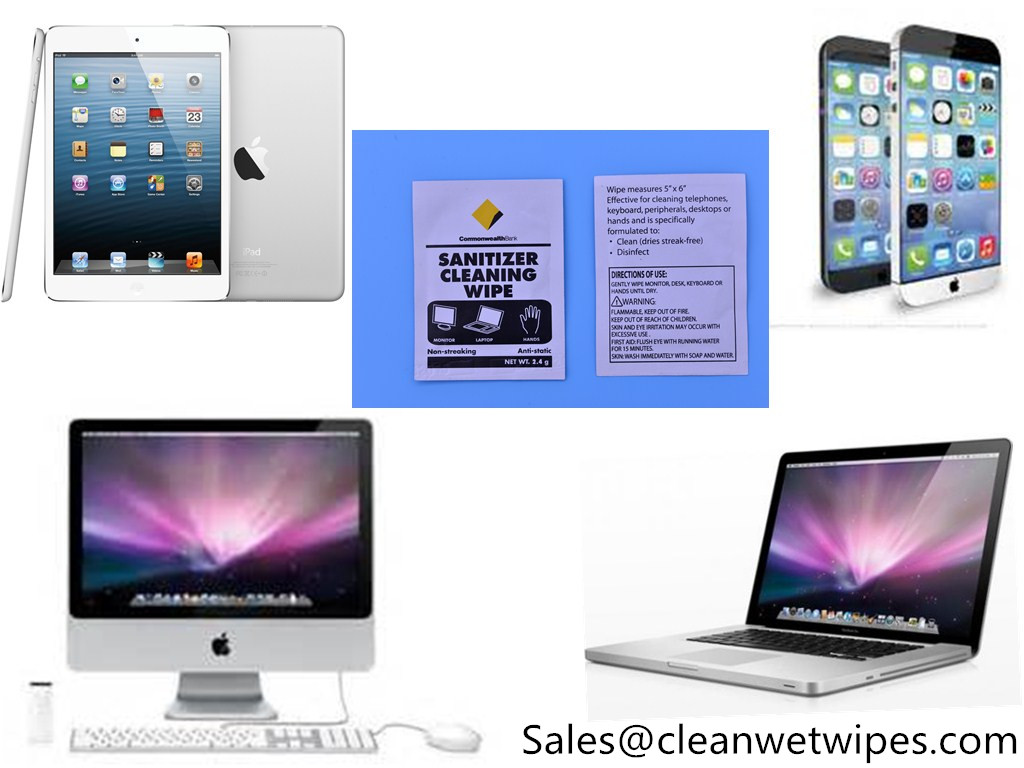 IPAD Laptop screen cleaning wet wiper