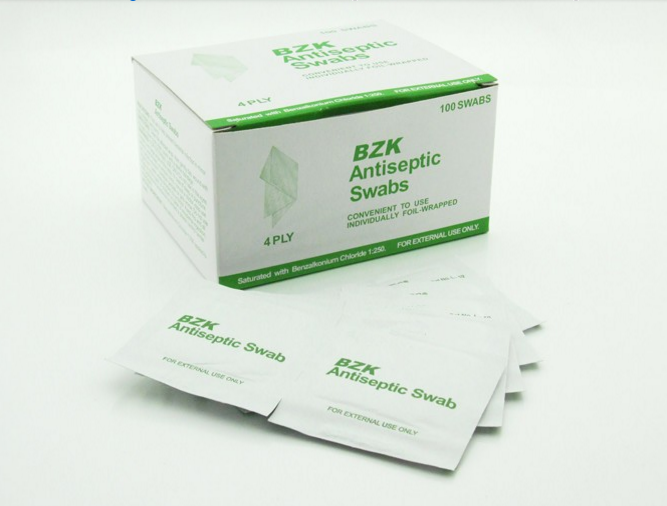 BZK antiseptic wipes