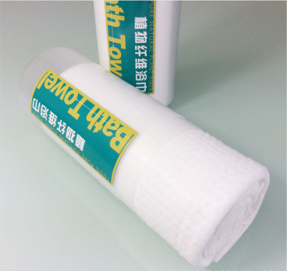 Disposable bath towel in tube Disposable bath towel in tube