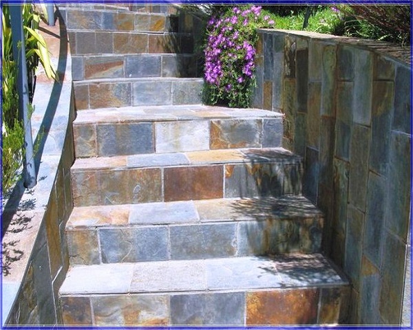 Slate natural decorative steps stones