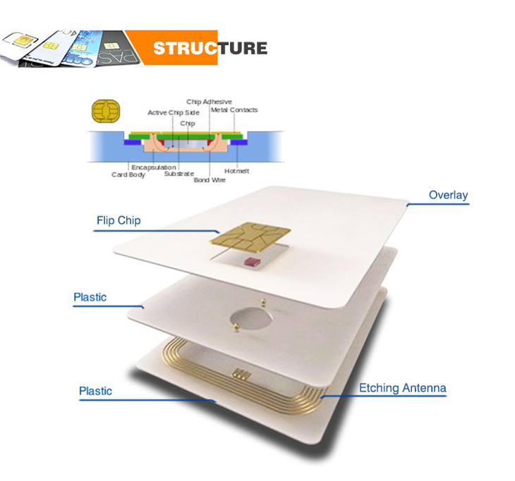 Plastic Contact Smart Card Structure Plastic Contact Smart Card Structure