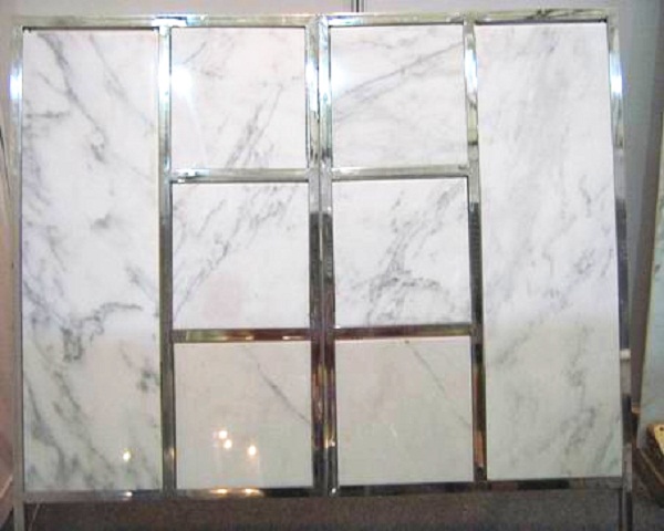 white marble tile