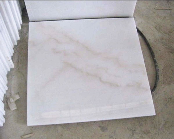 white marble tile