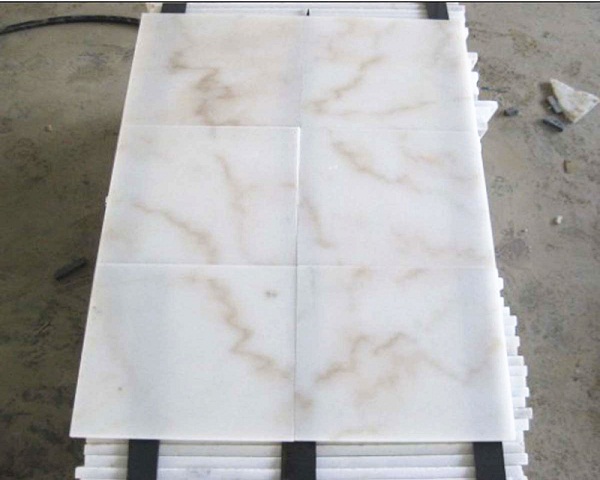 white marble tile