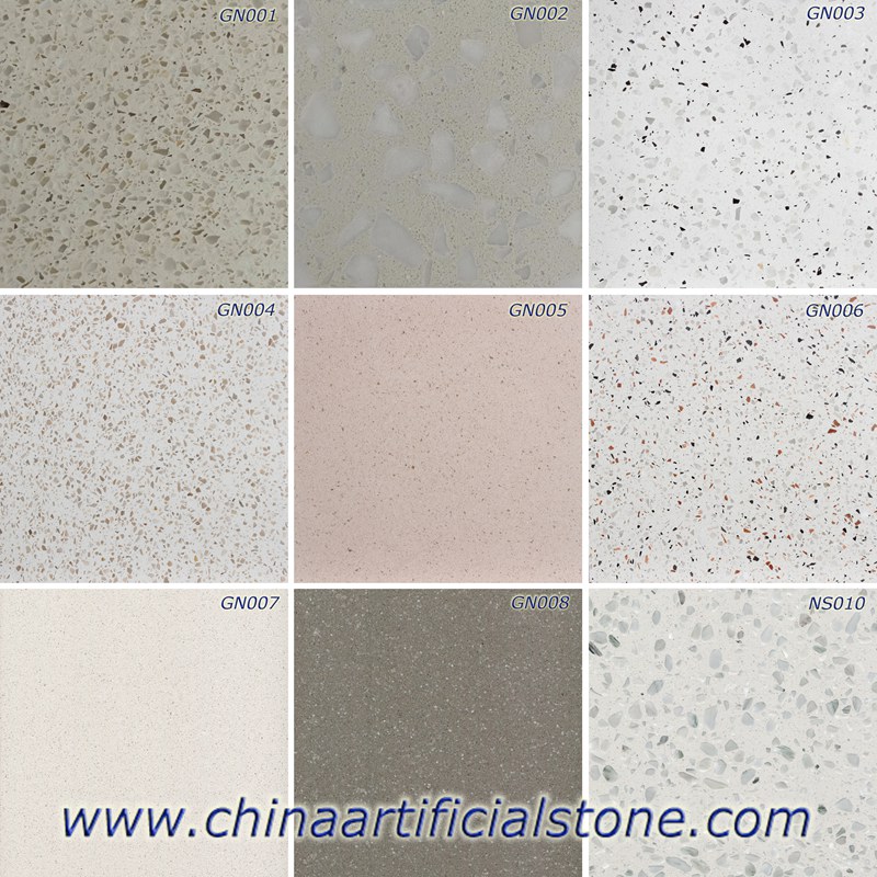 White Terrazzo Floor Tiles