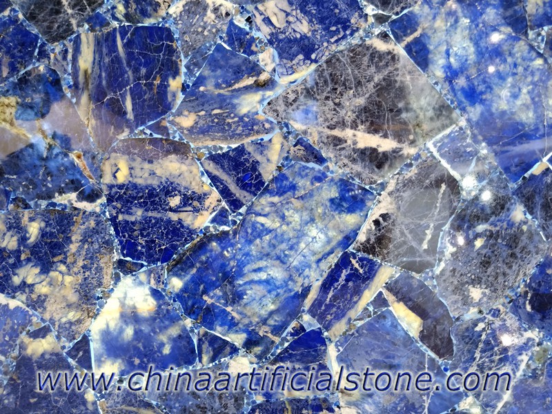 Blue Sodalite backlit tiles