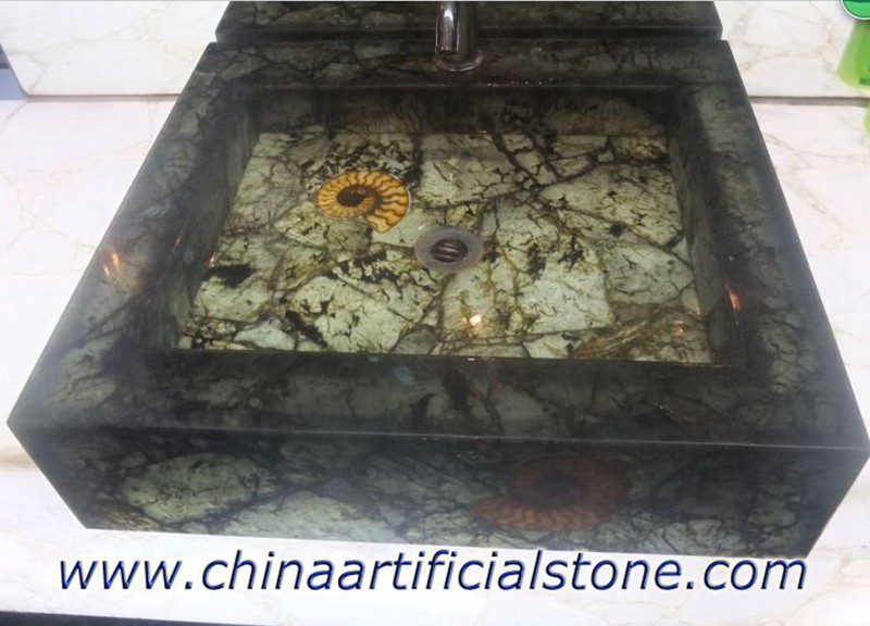 Labradorite backlit vanity top Labradorite backlit vanity top