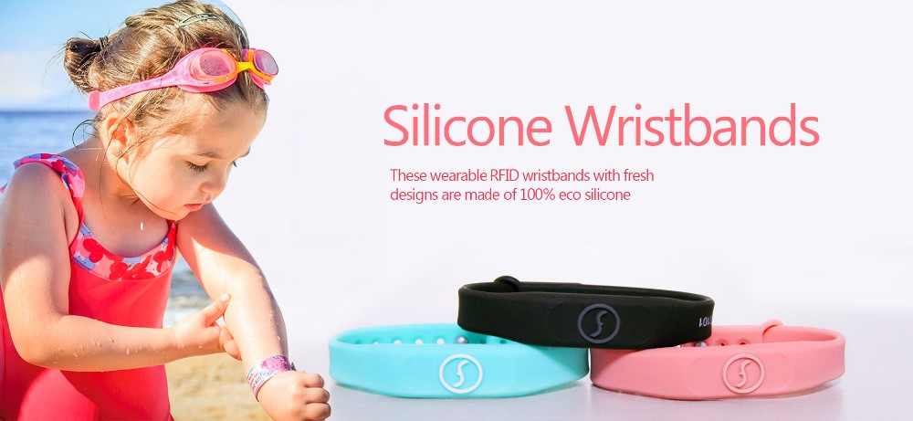 Fudan FM1108 Resort waterproof smart band RFID silicone wristband Fudan FM1108 Resort waterproof smart band RFID silicone wristband