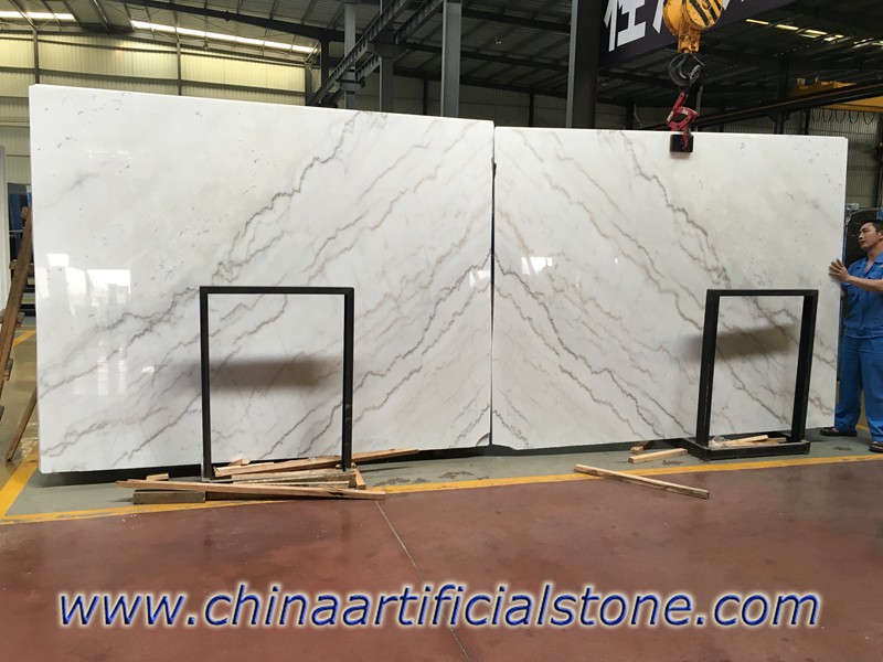 Guangxi White Marble Slabs Book Matched Guangxi White Marble Slabs Book Matched