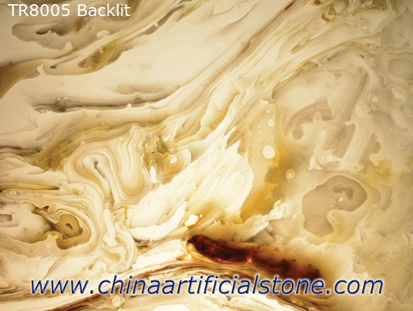 Backlit White with Gold Artificial Onyx Faux Backlit White with Gold Artificial Onyx Faux