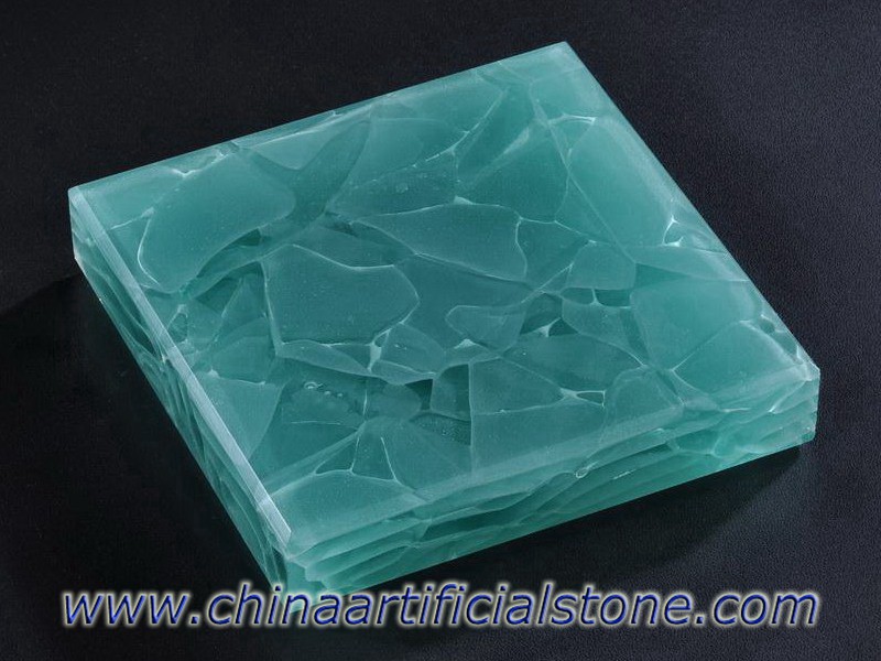 Aquamarine Jade Glass Stone Panels JGI-408 Aquamarine Jade Glass Stone Panels JGI-408