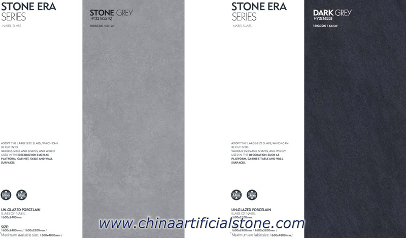 Grey Large Format Ceramic Slabs Tiles