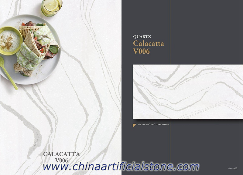 Calacatta Brittanicca Quartz Slabs