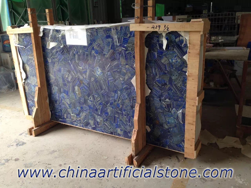 Lapis Lazuli Vein Cut pattern slabs