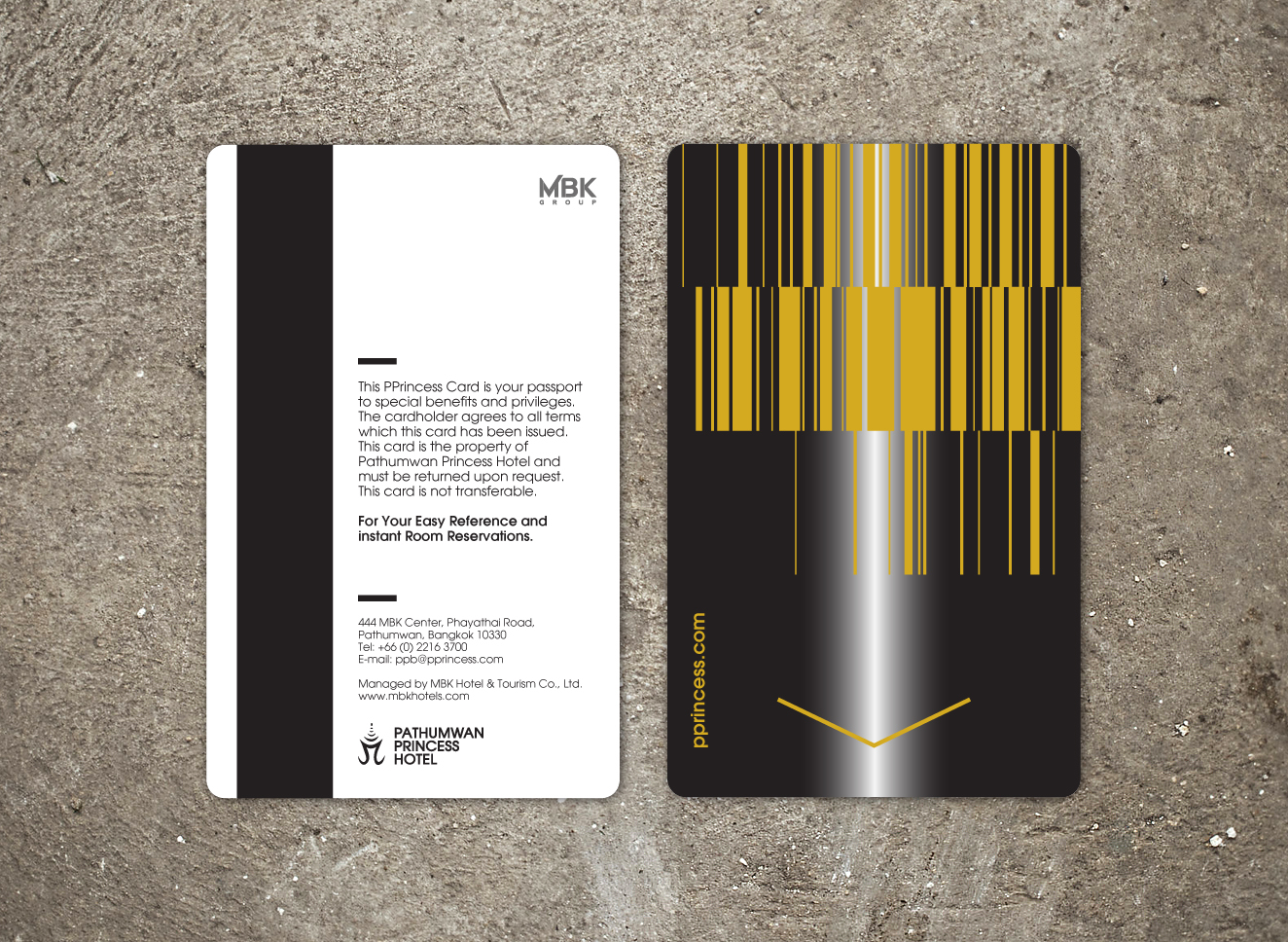 Custom hotel key card