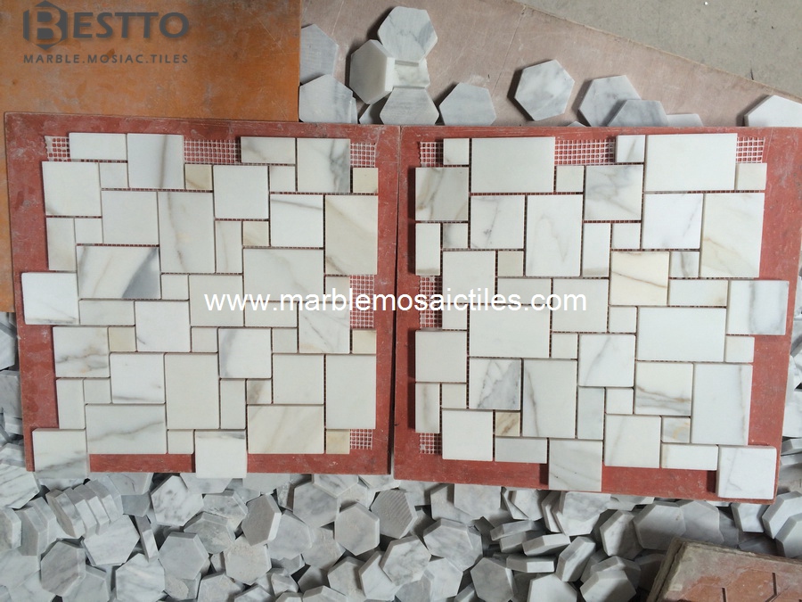 Calacatta Versailles mosaics Calacatta Versailles mosaics