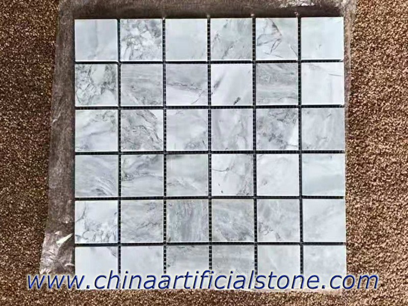 Super White Dolomite Square Shape Mosaics Tiles Super White Dolomite Square Shape Mosaics Tiles
