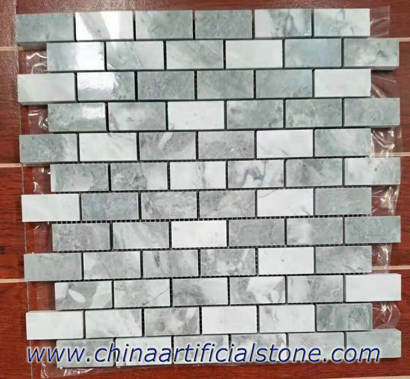 Super White Quartzite Retangle Mosaics Tiles Super White Quartzite Retangle Mosaics Tiles