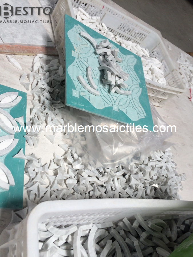 Waterjet mosaic production