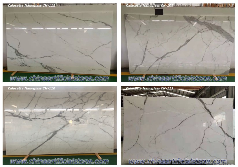 Nanoglass Calacatta Slabs