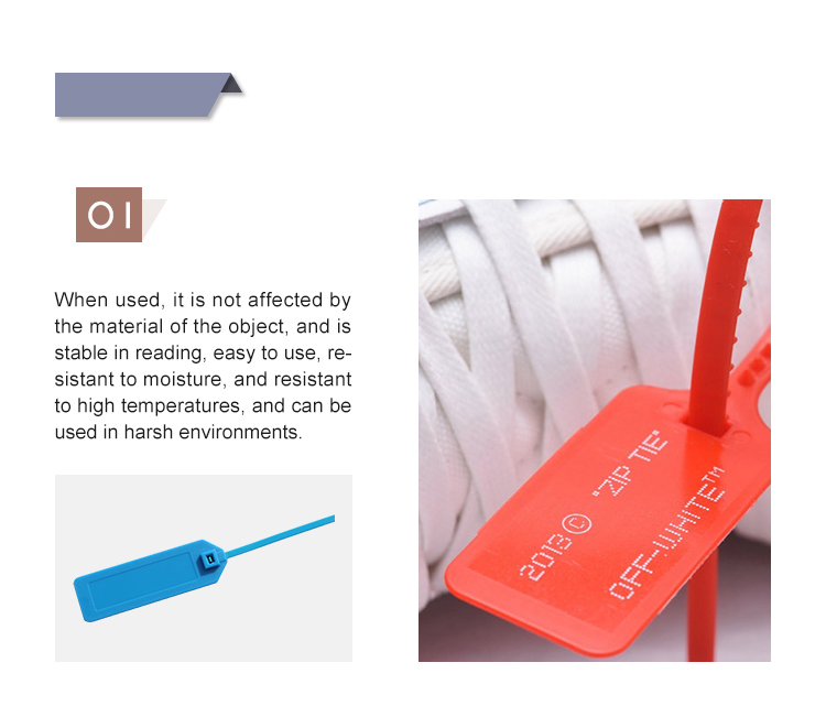 Uhf Nylon Tie Rfid Cable Tie Tag