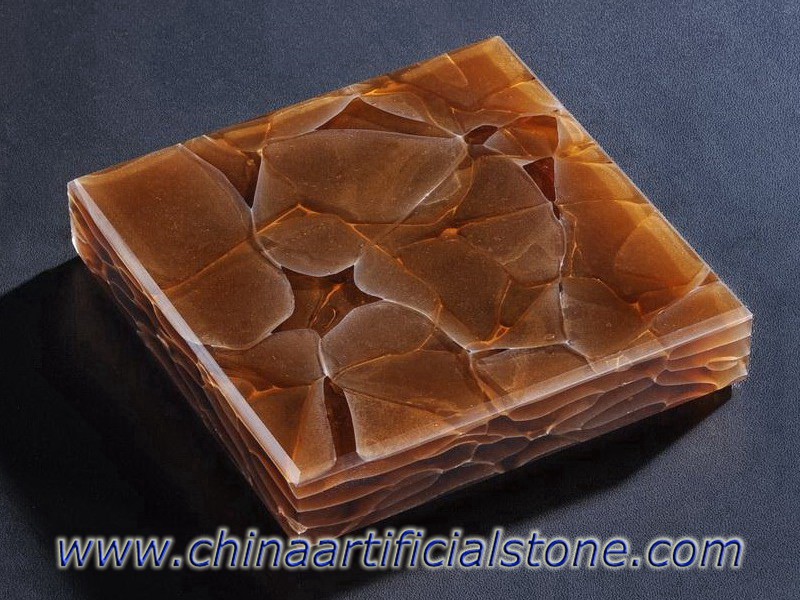 Chorus Brown Recycled Jade Glass Stone Panels JGR-611 Chorus Brown Recycled Jade Glass Stone Panels JGR-611