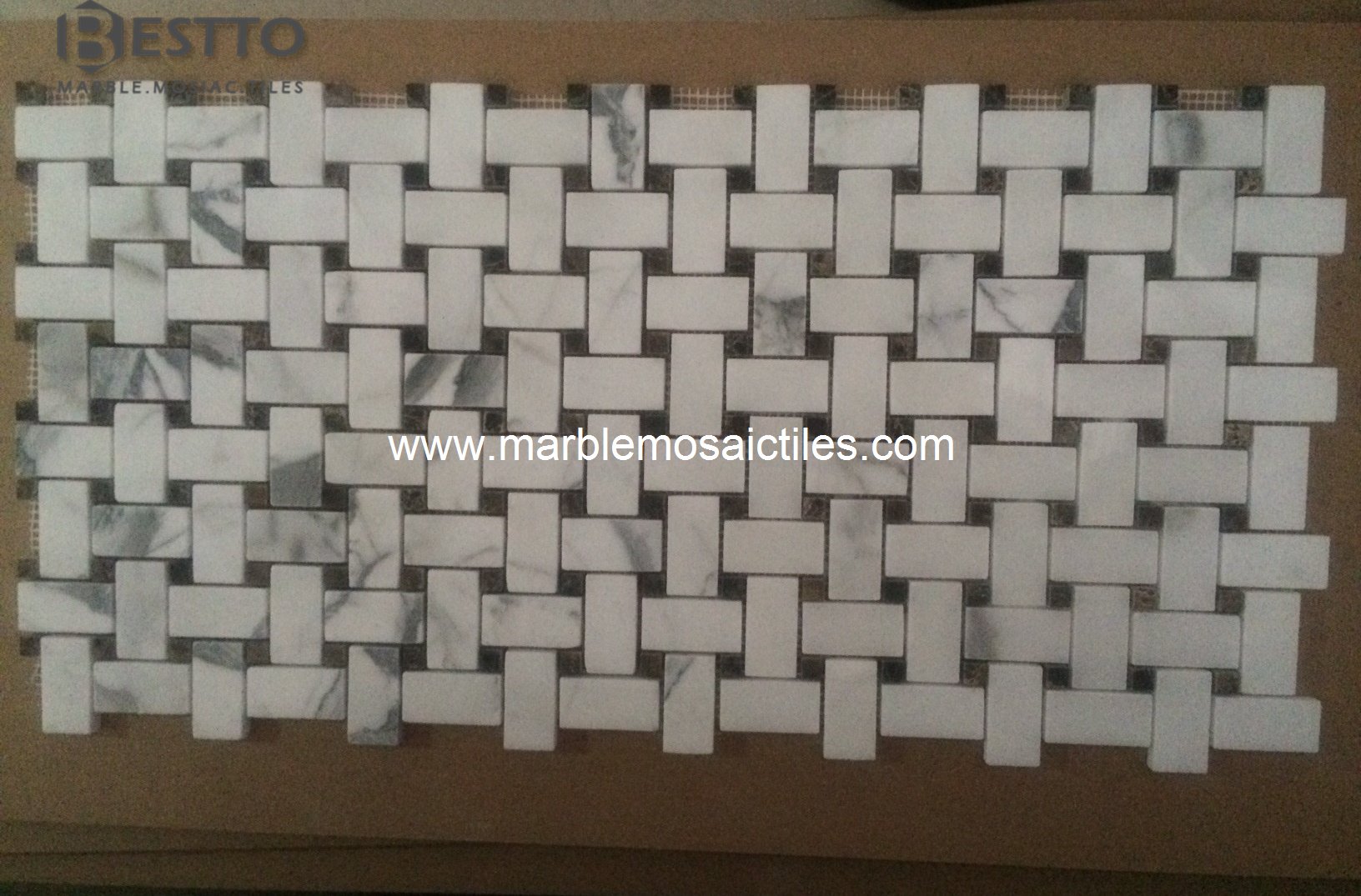 Statuary Basket Weave Mosaic Statuary Basket Weave Mosaic
