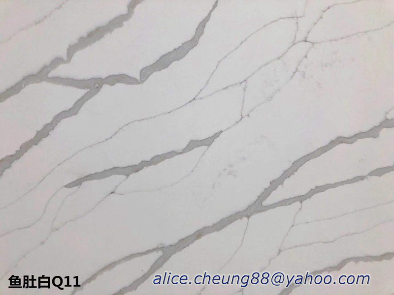 Calacatta Quartz Slabs out of China Close Up