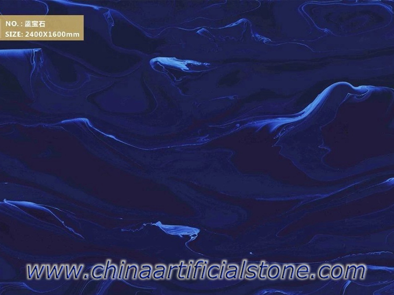 Artificial Blue Faux Onyx Translucent Panels