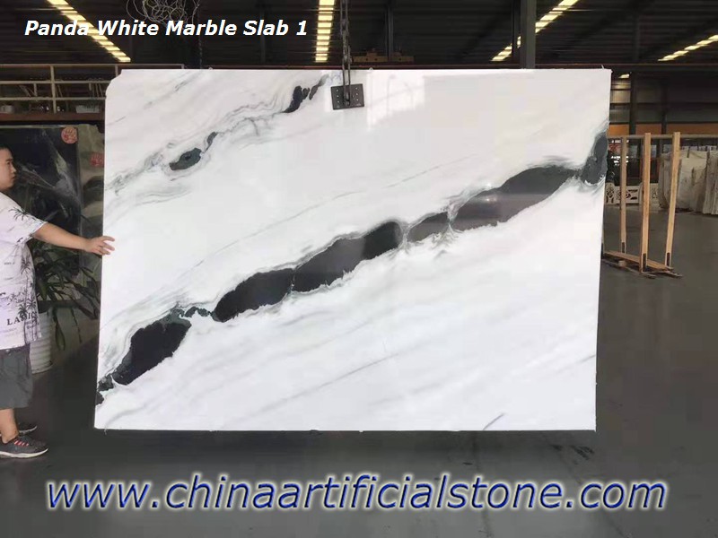 China Panda White Marble Slabs China Panda White Marble Slabs