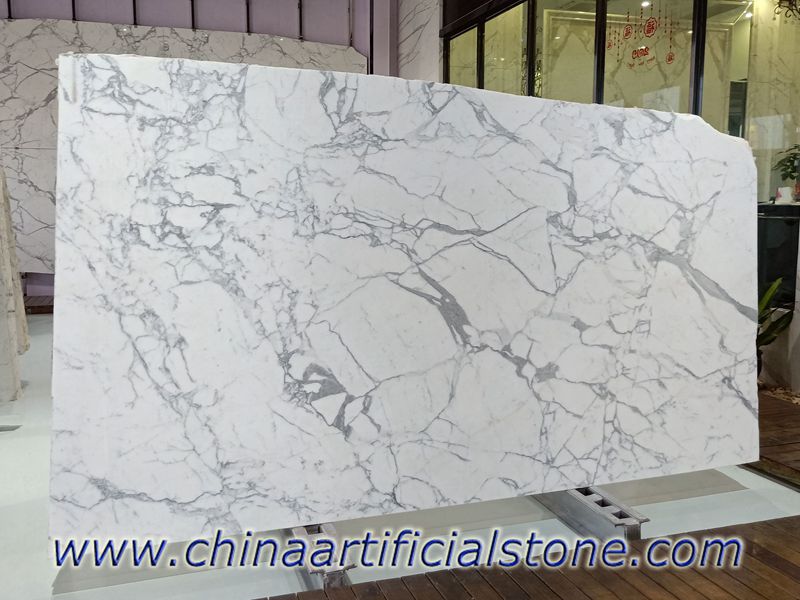 Premium Statuario White Marble Slab