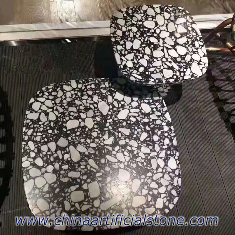 Cobble Black Terrazzo Table Tops Cobble Black Terrazzo Table Tops