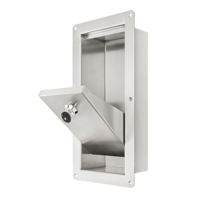 Stainless steel 304 material recessed toilet dispenser Stainless steel 304 material recessed toilet dispenser