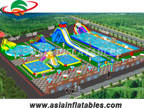 Inflatable Land Water Park Project