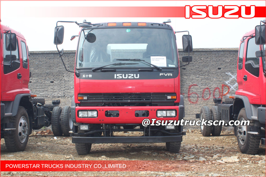 Isuzu FVR heavy chassis for industrial foam water fire truck application