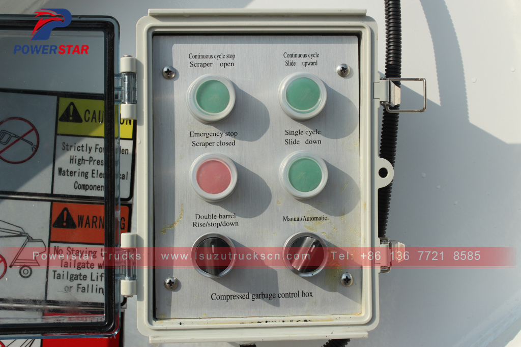 Powerstar ISUZU FVR Isuzu Garbage Vehicle Waste management Garbage Compactor Truck for philippines Powerstar ISUZU FVR Isuzu Garbage Vehicle Waste management Garbage Compactor Truck for philippines