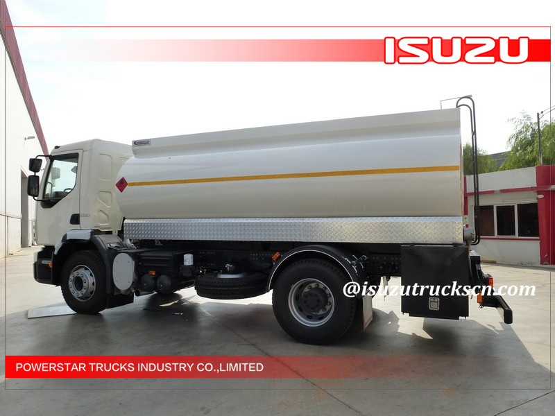 10000L FTR FVR Oil Tank Truck 4x2 Isuzu Liquid Tanker For Gas Stations