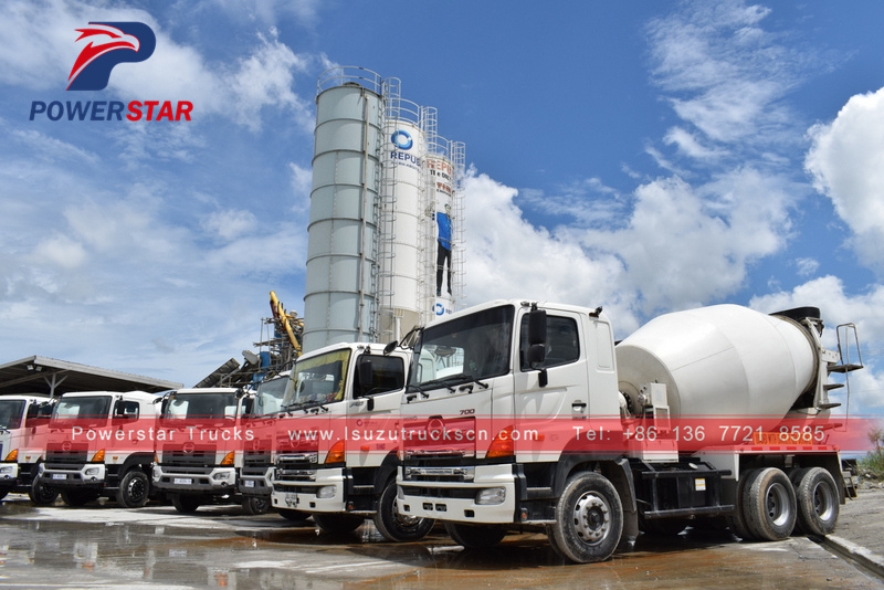 Philippines 6x4 10wheels HINO 10M3 Concrete Mixer Truck for sale Philippines 6x4 10wheels HINO 10M3 Concrete Mixer Truck for sale