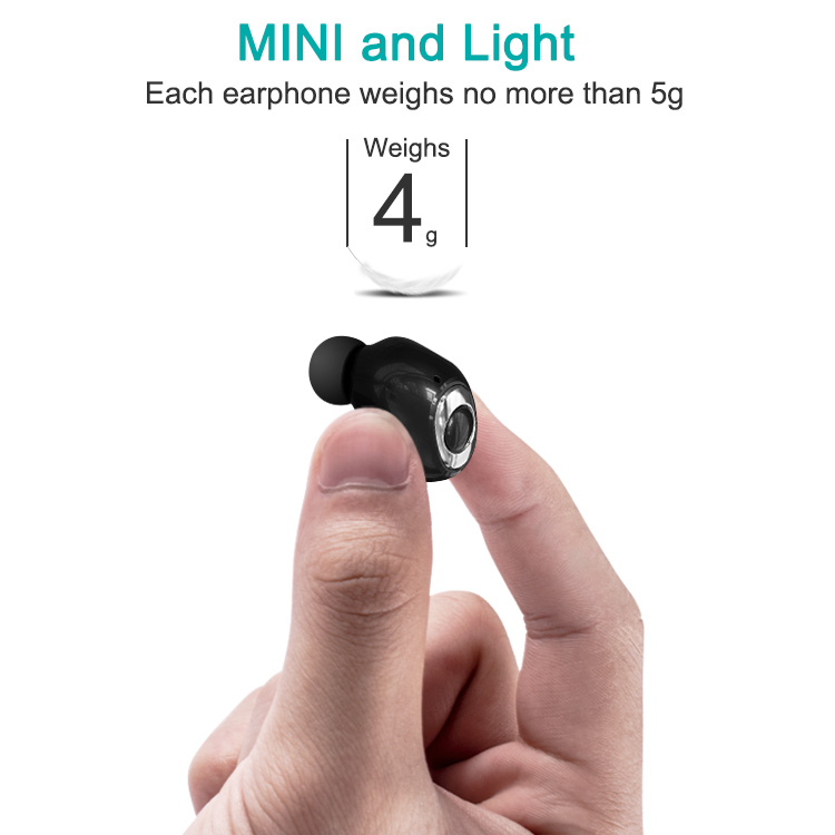 super mini wireless earphones with mic