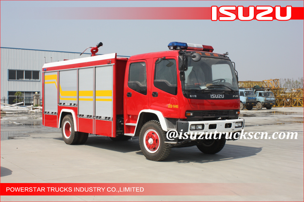 4x2 6000L Water Foam Japanese Isuzu FVR Fire fighting Vehicle for sale