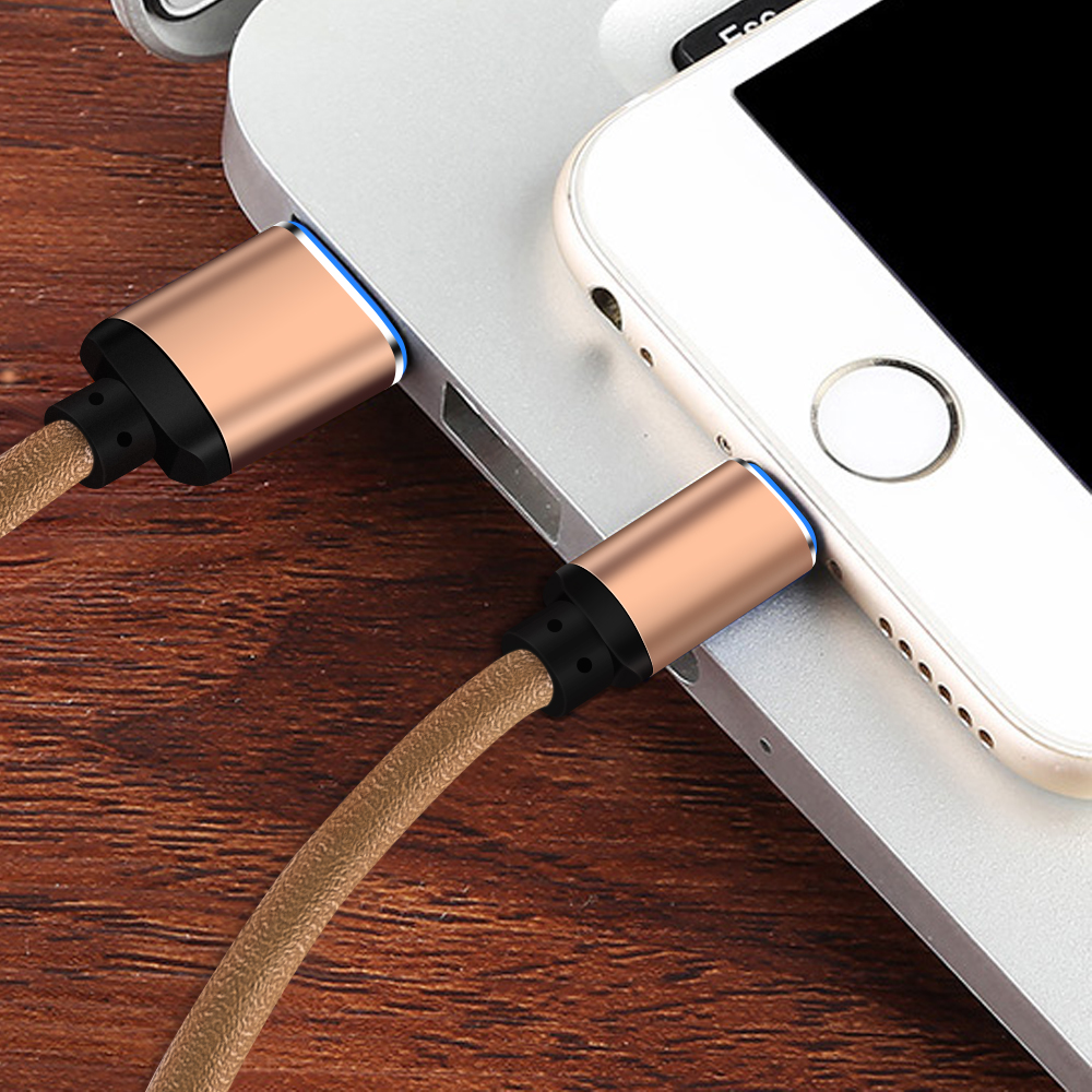 Fast Charge And Data Transfer PU Leather Charging Cable Fast Charge And Data Transfer PU Leather Charging Cable