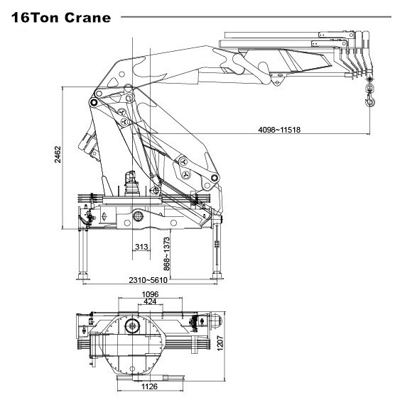 Durable Isuzu 8*4 Mobile 16T Knuckle Boom Truck Mounted Crane Durable Isuzu 8*4 Mobile 16T Knuckle Boom Truck Mounted Crane