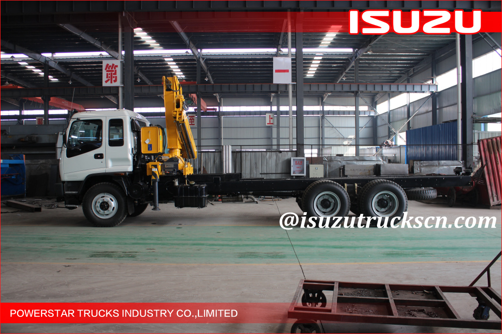  10 wheels Heavy Duty Isuzu Knuckle Boom Truck Crane, ISUZU Crane trucks