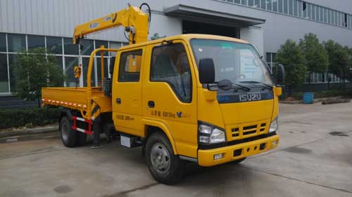 Isuzu 3.2 ton Ton Telescopic Boom Truck Mounted Crane For Landscape Jobs Isuzu 3.2 ton Ton Telescopic Boom Truck Mounted Crane For Landscape Jobs